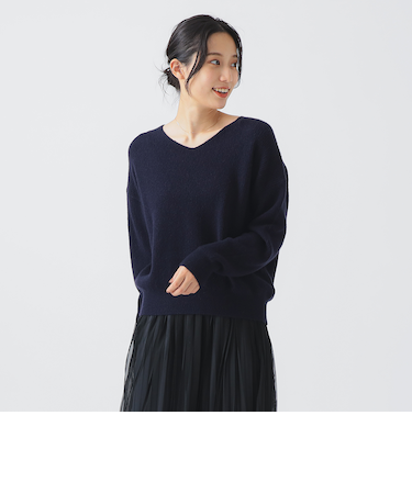 ヘアリー Vネック プルオーバー