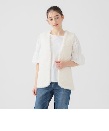 シャギー ニット ベスト（S～M）