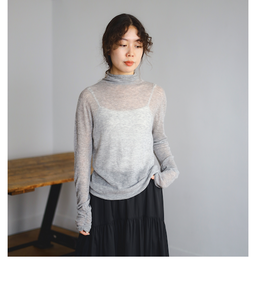 SIMPLE YET PVA WOOL タートルネック