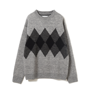 5ゲージ アーガイル ニット