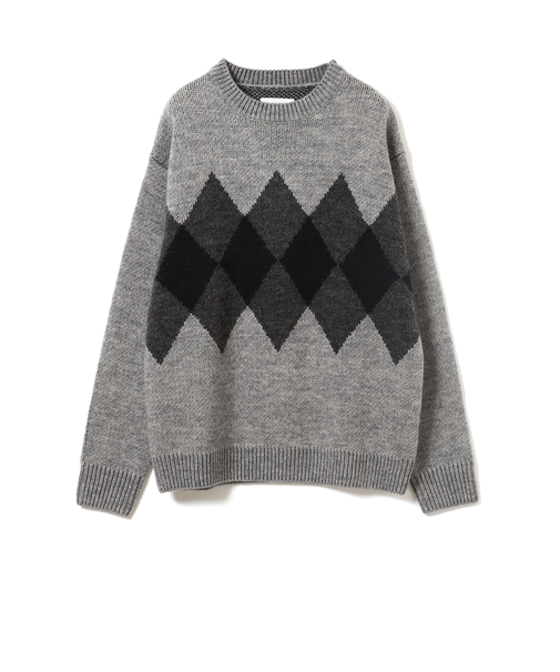 5ゲージ アーガイル ニット