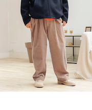 8ウェル コーデュロイ ワイド パンツ