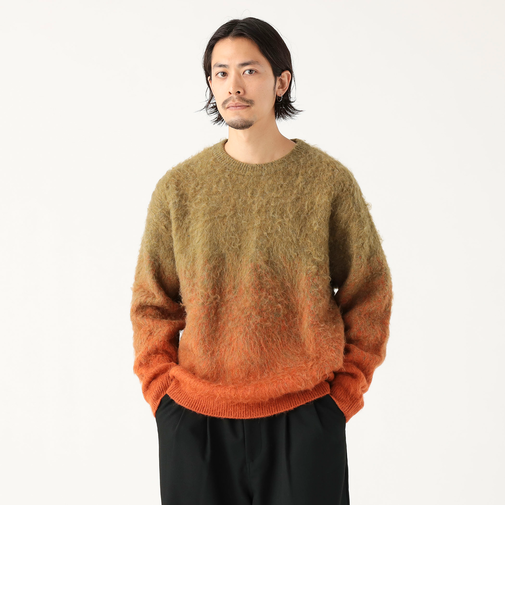 グラデーション シャギー ニット