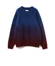 グラデーション シャギー ニット