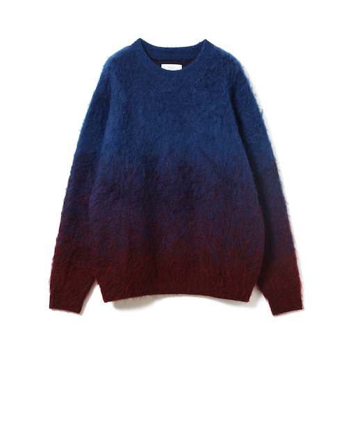 グラデーション シャギー ニット