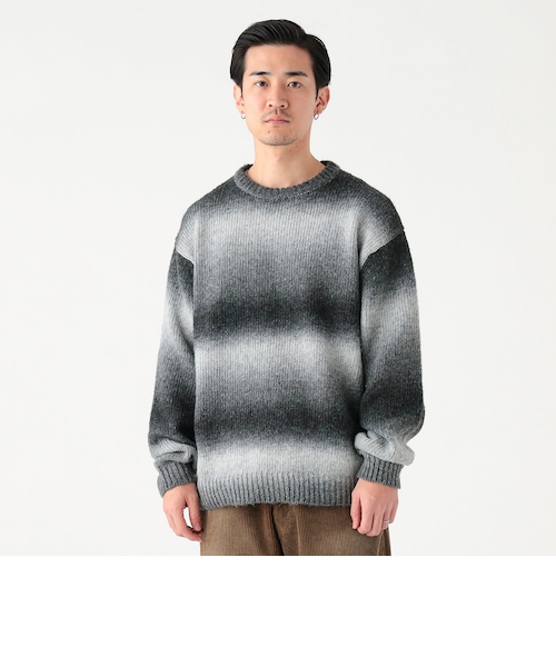 3ゲージ グラデーション ボーダー ニット｜ビーミングライフストアバイ