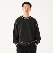 ステッチ クルーネック スウェット