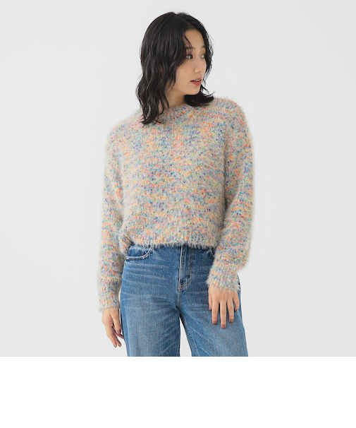 ミックスヤーン ニット