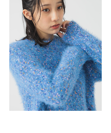 ミックスヤーン ニット