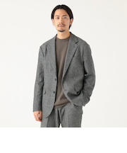 ツイル 2ボタン ジャケット レギュラーフィット