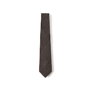 シルク ウール ソリッド ナロー ネクタイ 25FW