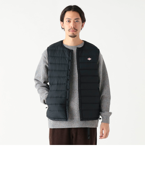 DANTON /?メンズ クルーネック インナー ダウン ベスト