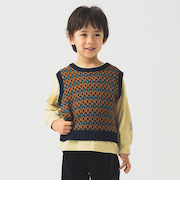柄編みニット ベスト 2025FW（90～140cm）