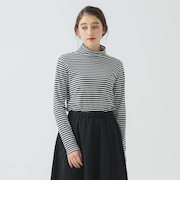 スムース タートルネック カットソー