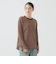 Healthknit / Multi Border Waffle Hem Round Crewneck L/S