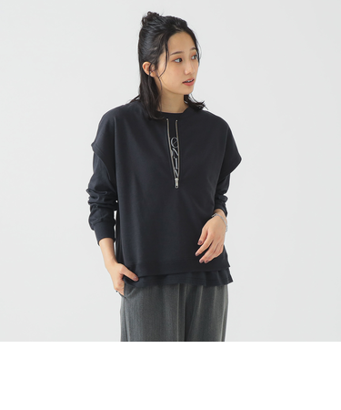 裏毛スウェット × ロゴTシャツ セット(セットアイテム)