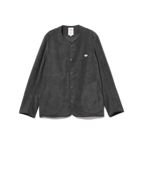 DANTON ビーミンク　ノーカラージャケット DANTON / メンズ フリース カラーレス ジャケット｜ビーミング