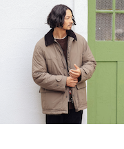 衿コール 中綿 ハンティング ジャケット