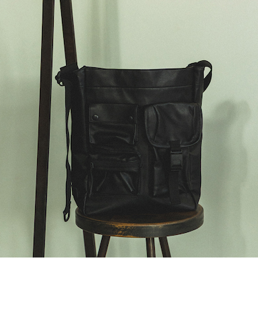 【別注】BAICYCLON by bagjack / シンセティック レザー ショルダー バッグ