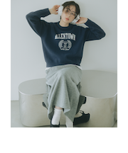 ロゴ ジャカード ニット