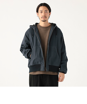 フェード ジップ 中綿 フードブルゾン