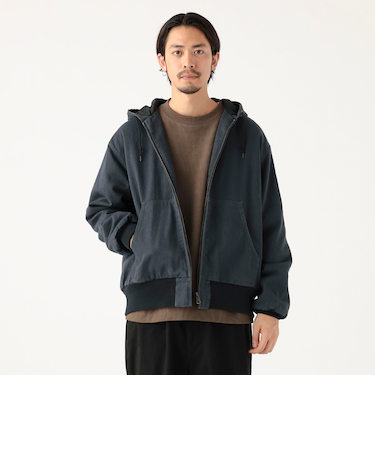 フェード ジップ 中綿 フードブルゾン