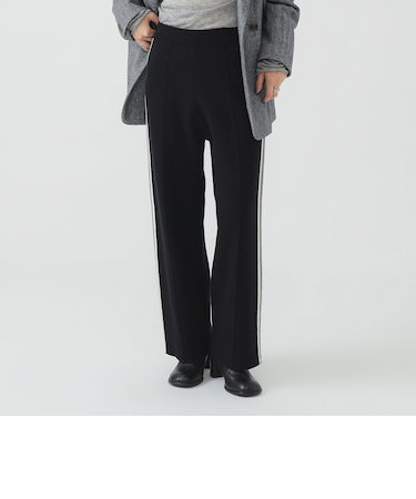 サイドライン ニットパンツ