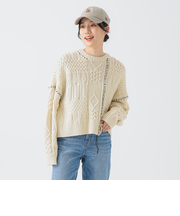 アラン ステッチ ニット