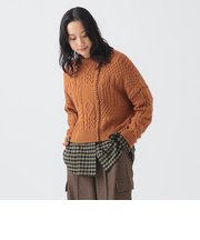 アラン ステッチ ニット