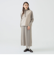 ベスト × タートルネック ワンピース セット