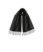 ウール カシミヤ ストライプ マフラー 25FW