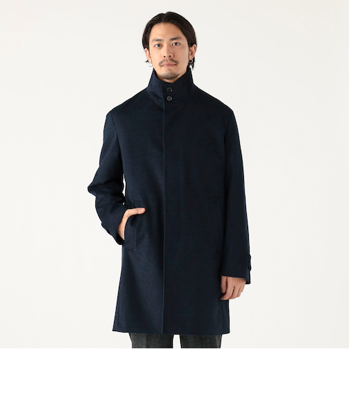 防風 タスマニアウール スタンドカラーコート 25FW