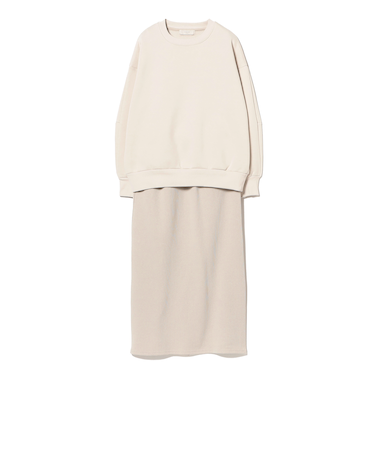 裏起毛カットソー×スカート セット