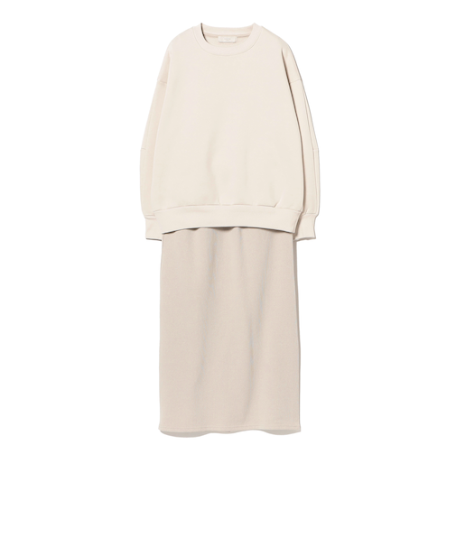 裏起毛カットソー×スカート セット