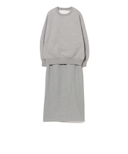 裏起毛カットソー×スカート セット