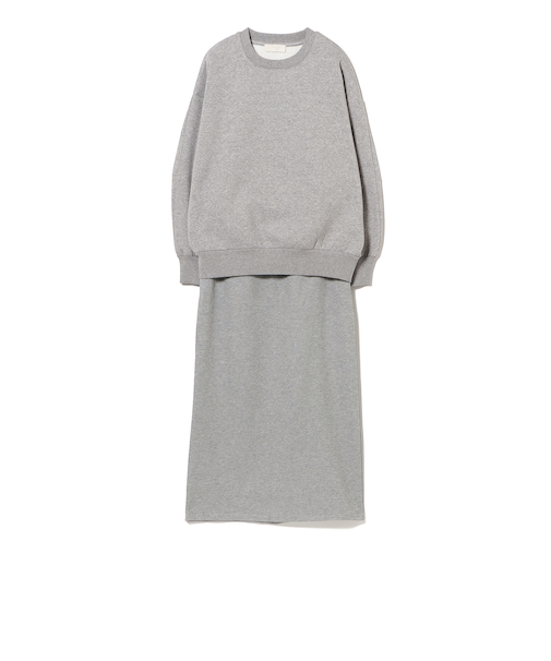 裏起毛カットソー×スカート セット