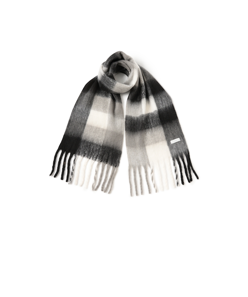 シャギー チェック マフラー