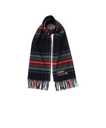 TWEED MILL / チェック ウール ストール