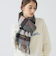 TWEED MILL / チェック ウール ストール