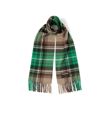 TWEED MILL / チェック ウール ストール