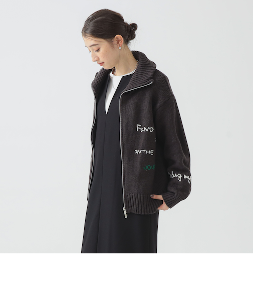 手書き刺繍 ニット