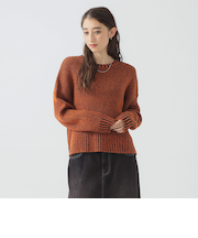 バイカラー ニット プルオーバー