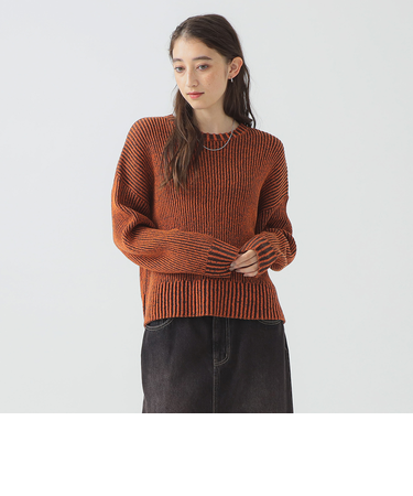 バイカラー ニット プルオーバー