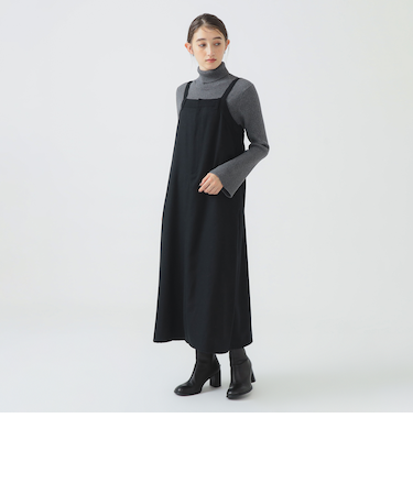 ウールライク ジャンパースカート