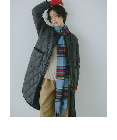 【別注】TAION / リバーシブル ダウン ロングコート(S~M)