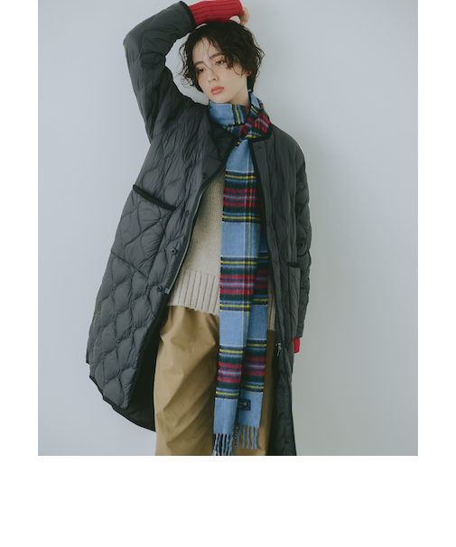 【別注】TAION / リバーシブル ダウン ロングコート(S~M)