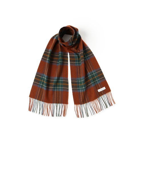 ウール チェック マフラー