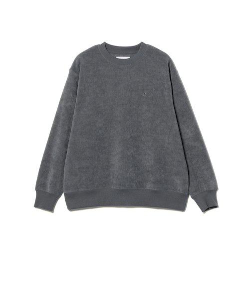 刺繍 モール クルーネック スウェット