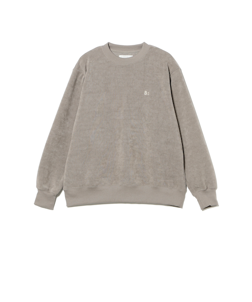 刺繍 モール クルーネック スウェット