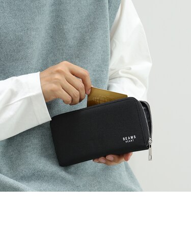 ポリエステル 杢素材 長財布
